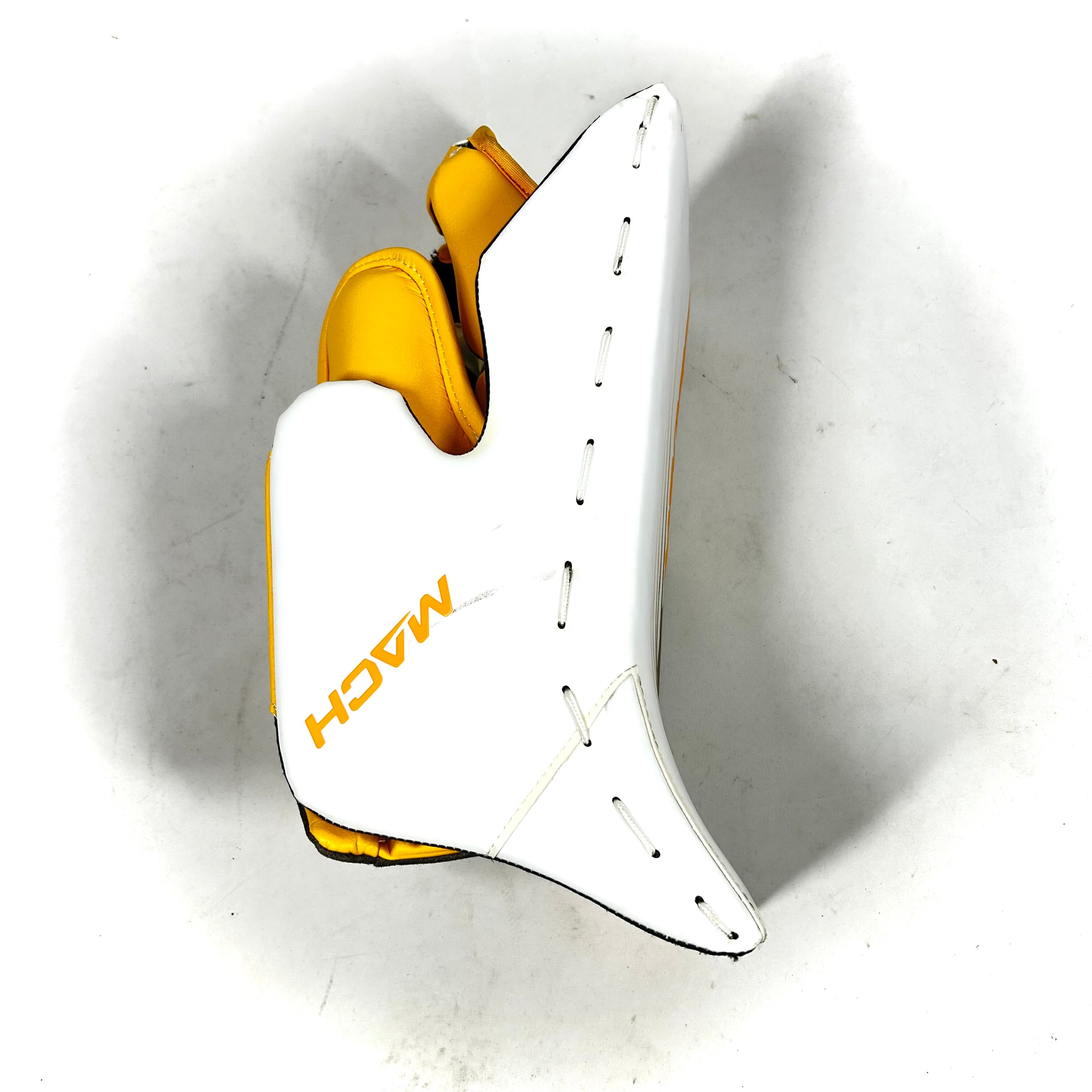 Bauer Supreme Mach - Bloqueur de gardien Pro Stock d'occasion (blanc/vert/jaune)
